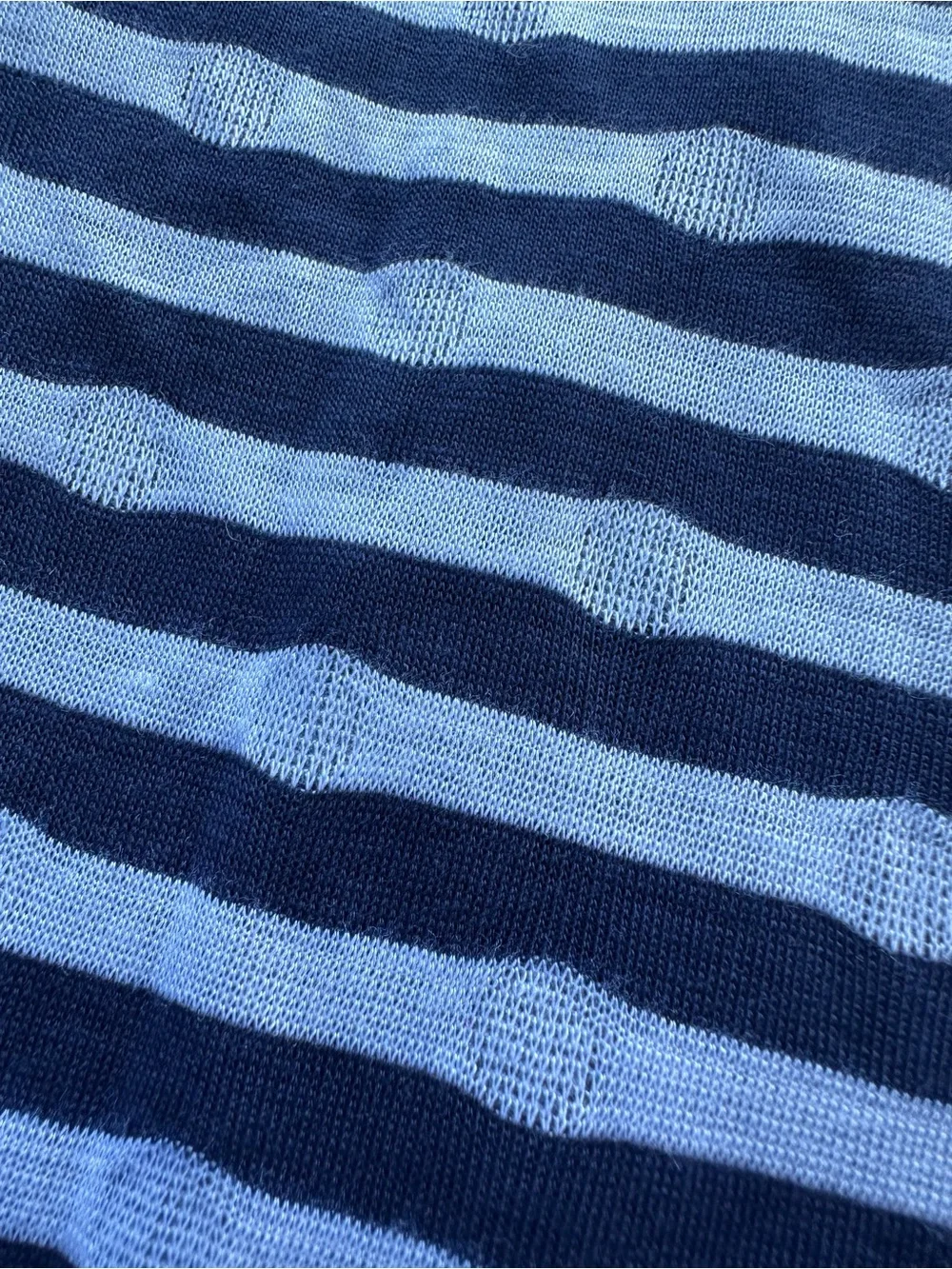 Coldwater Creek Striped Navy and White Scarf